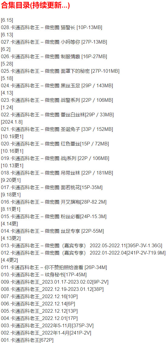 卡通百科老王 – 微密圈写真合集【持续更新中】-2