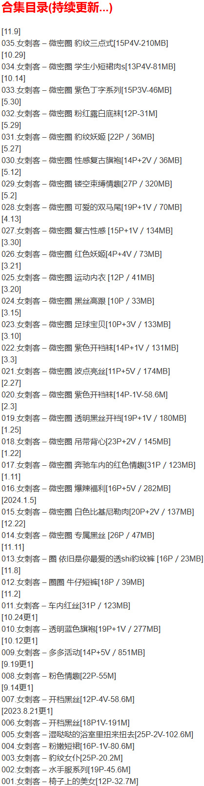 女刺客 – 微密圈写真合集【持续更新中】-2